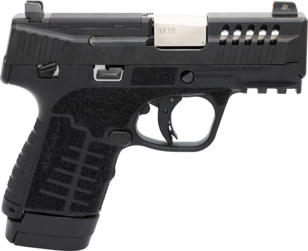 Savage Arms 67063 Stance XR 9mm 13+1 3.20" Natural Black Nitride Ported Stainless Steel Slide Black Glass Filled Nylon Grip Ambidextrous